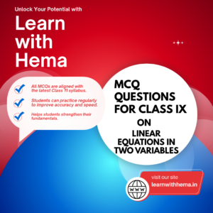 Linear Equations in Two Variables - Part 1