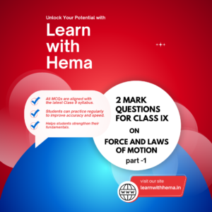 FORCE AND LAWS OF MOTION part 1