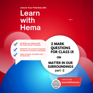 MATTER IN OUR SURROUNDINGS part 2